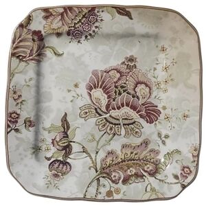 Vtg 222 Fifth Gabrielle Cream Square Appetizer Dessert Sandwich Plate